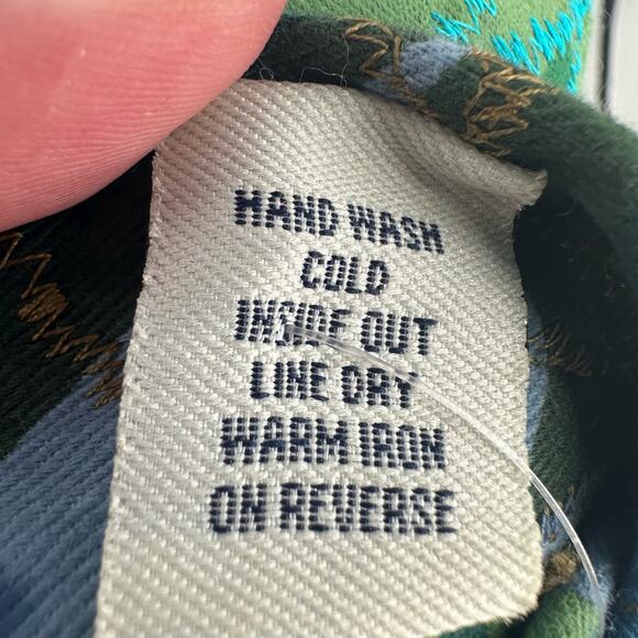 NWT Vintage Tantrums Blue Floral Beaded Twill Jacket Sz M - Picture 8 of 8